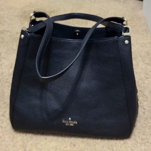 Kate Spad Black Black Leila medium triple compartment shoulder bag